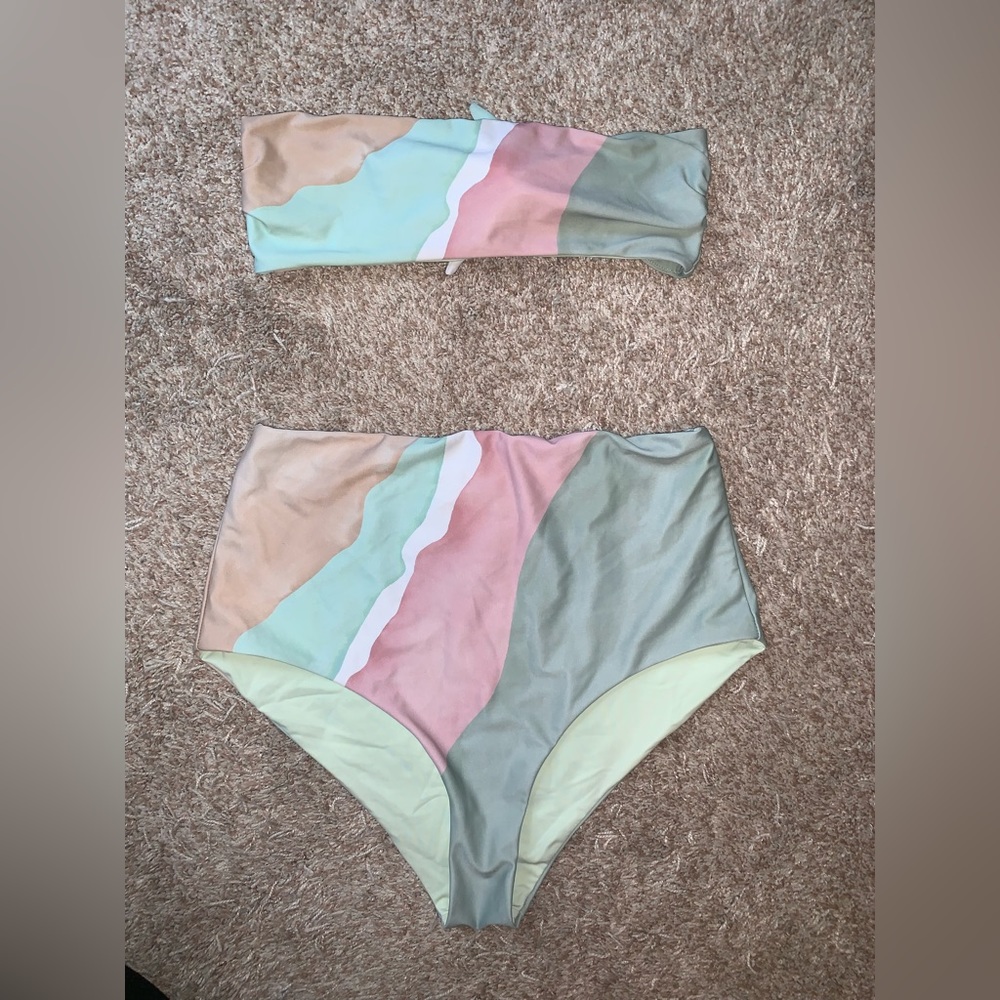 Mara Hoffman high rise swimsuit